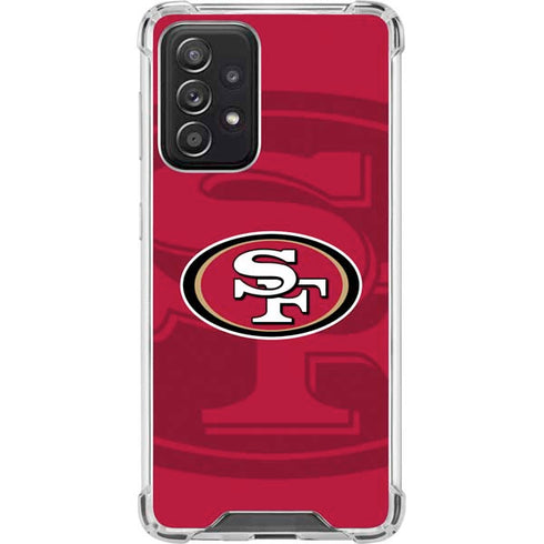 NFL San Francisco 49ers Double Vision Galaxy A52 5G Clear Case